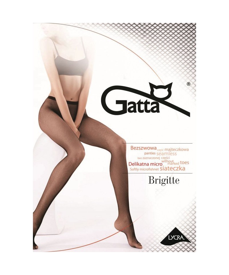Gatta Brigitte nr 06 punčochové kalhoty, 3/4-M/L, nero/černá