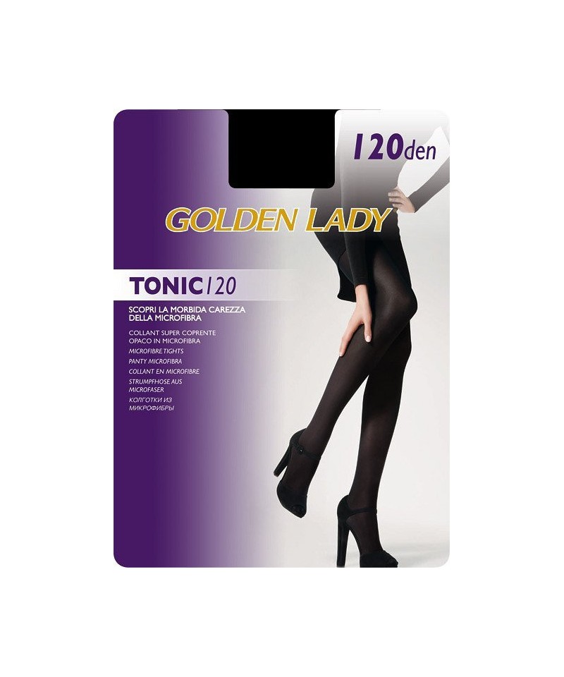 Golden Lady Tonic 120 den punčochové kalhoty, 2-S, nero/černá