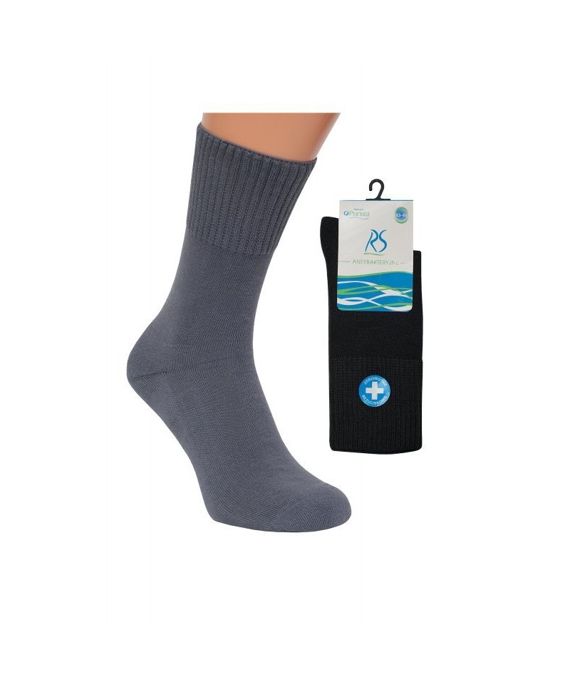 Regina Socks Purista Antybakteriální Froté Pánské ponožky, 43-46, černá