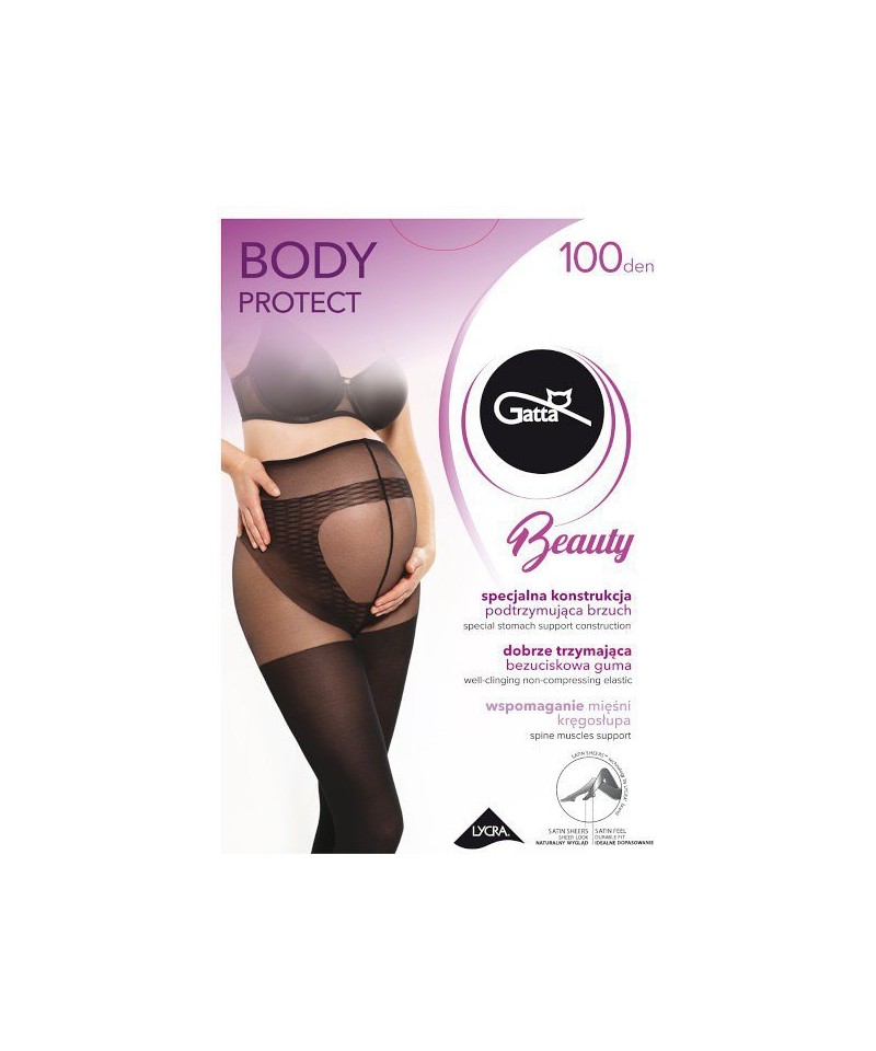 Gatta Body Protect 100 den punčochové kalhoty, 2-S, nero/černá