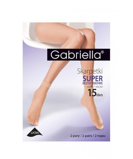 Gabriella Super 15 den A'2 2-pack Dámské netlačící ponožky
