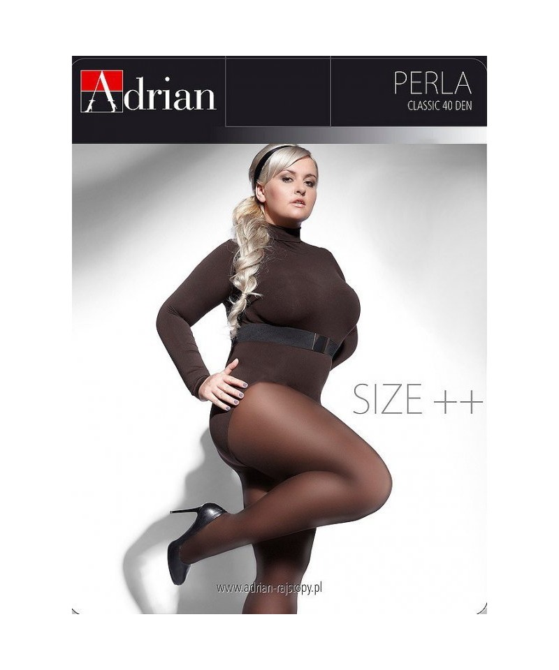 Adrian Perla Size++ 40 den 7XL-8XXL punčochové kalhoty, 8-4XL, nero/černá