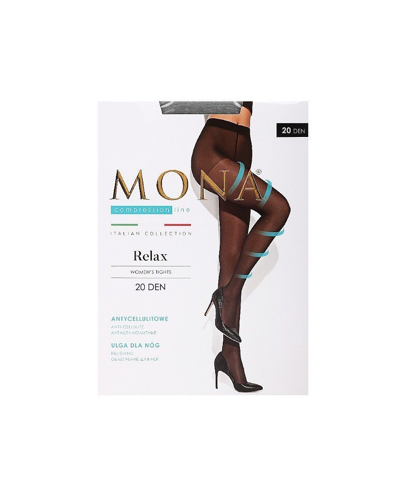 Mona Relax 20 den plus punčochové kalhoty, 5-XL, visone/odc.beżowego