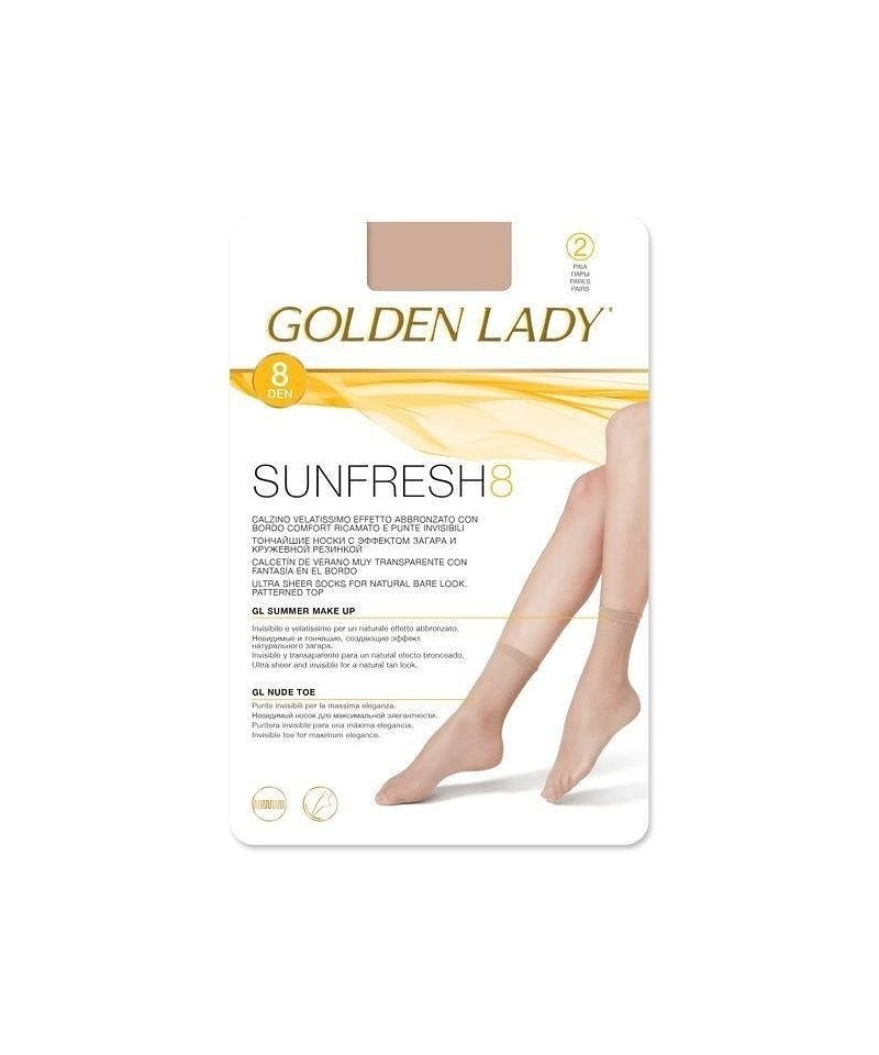 Golden Lady Sunfresh 8 den A'2 2-pack dámské ponožky,, UNI,