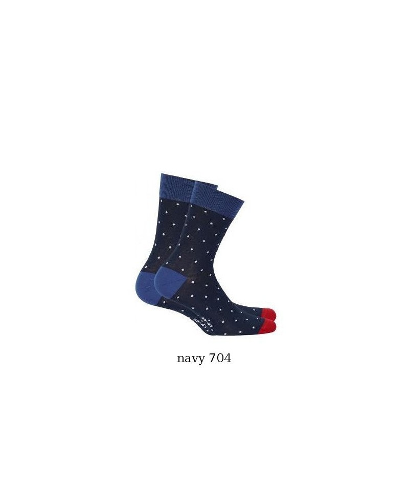 Wola Perfect Man Casual W94.N03 Pánské ponožky vzorované, 39-41, blue