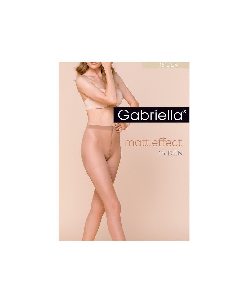 Gabriella Dita Matt 15 den 5-XL punčochové kalhoty, 5-XL, beige/odc.beżowego