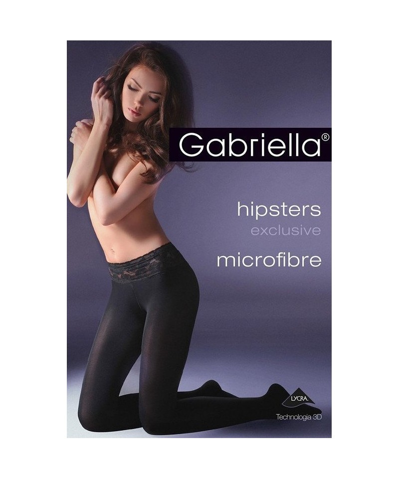 Gabriella Hipsters Exclusive 631 MF 50 den punčochové kalhoty, 4-L, nero/černá