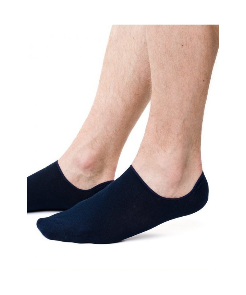 Steven art.070 Pánské kotníkové ponožky, Hladké, 41-43, modrá