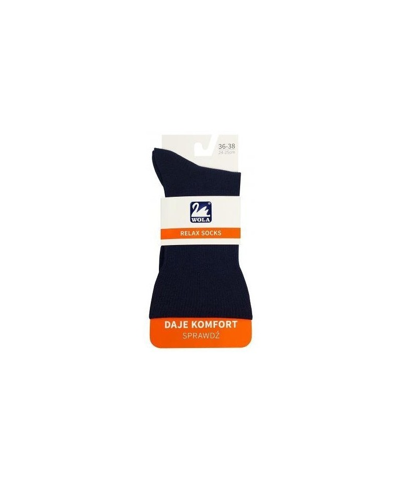 Wola W 04N06 Relax Zdravotní ponožky, 39-41, navy/modrá