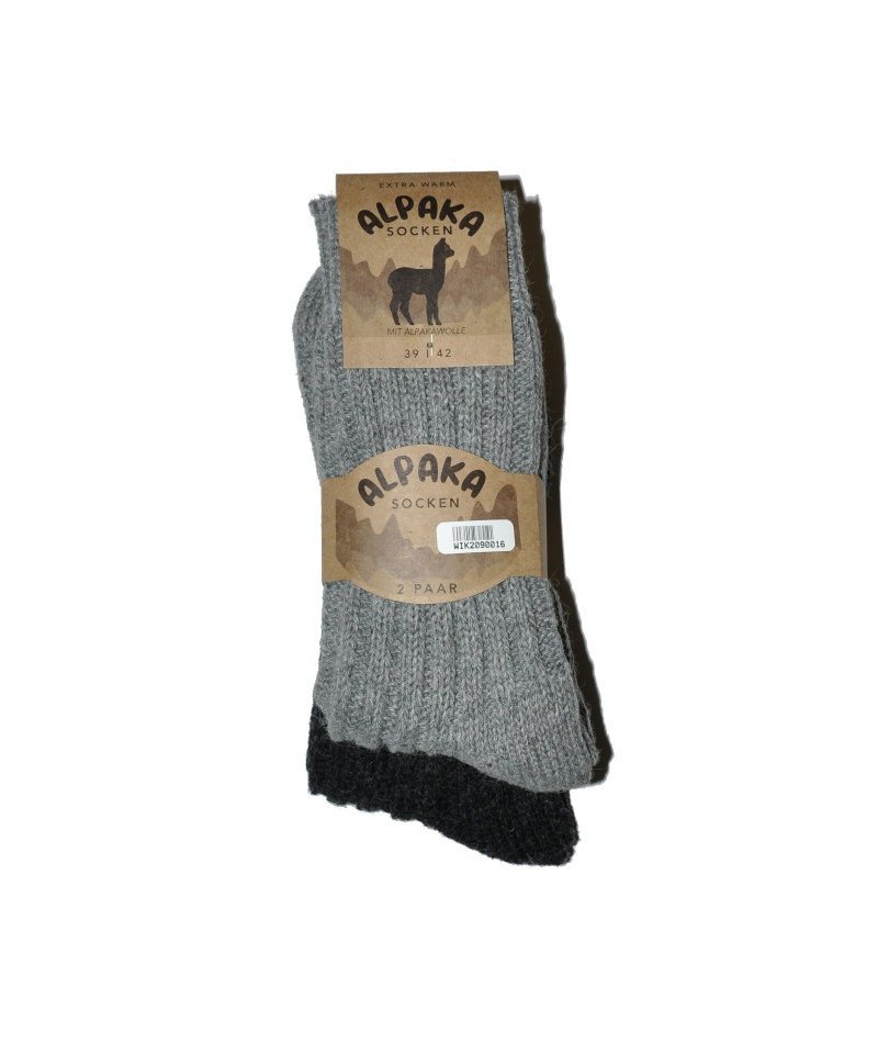 Wik Alpaka Wolle 20900 A'2 Pánské ponožky, 43-46, šedá-grafitová