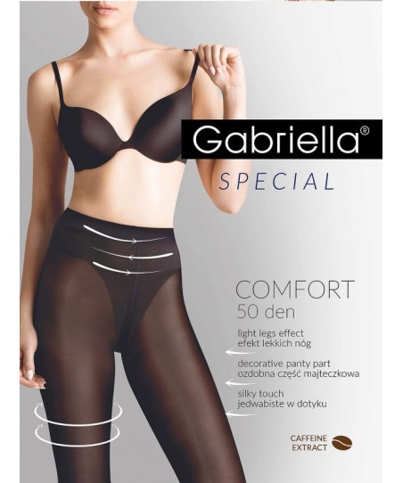 Gabriella Comfort 3D 400 50 den 5-XL punčochové kalhoty