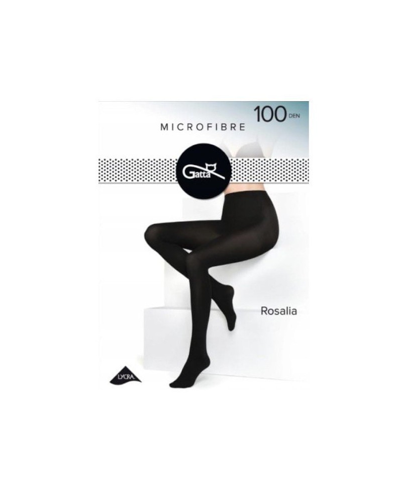 Gatta Rosalia 100 den 5-XL punčochové kalhoty, 5-XL, grafit/odc.szarego