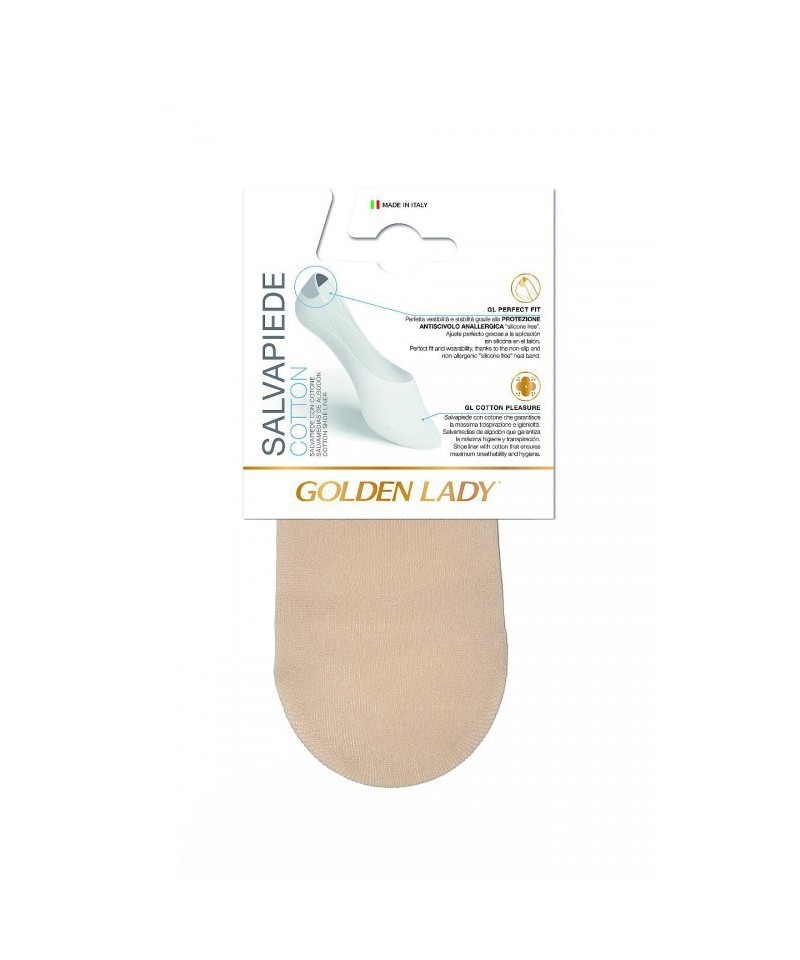 Golden Lady 6N Salvapiede Cotton A'2 2-pack Dámské ponožky, 35-38, Nero