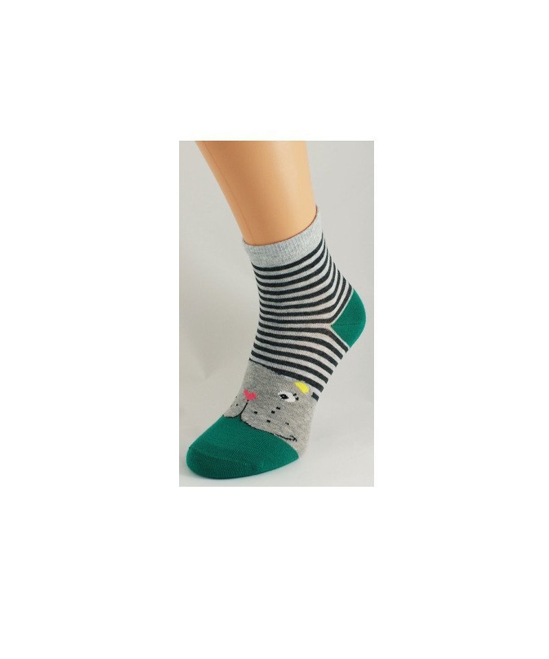 Bratex Ona Classic 0136 Zvířátka ponožky, 39-41, černá