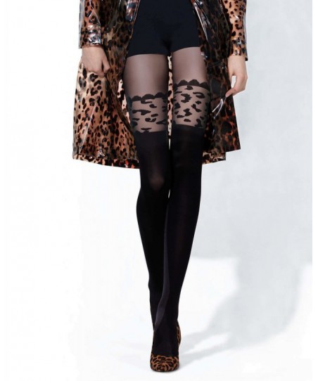 Knittex 21908 Leopard 3D 50 den punčochové kalhoty