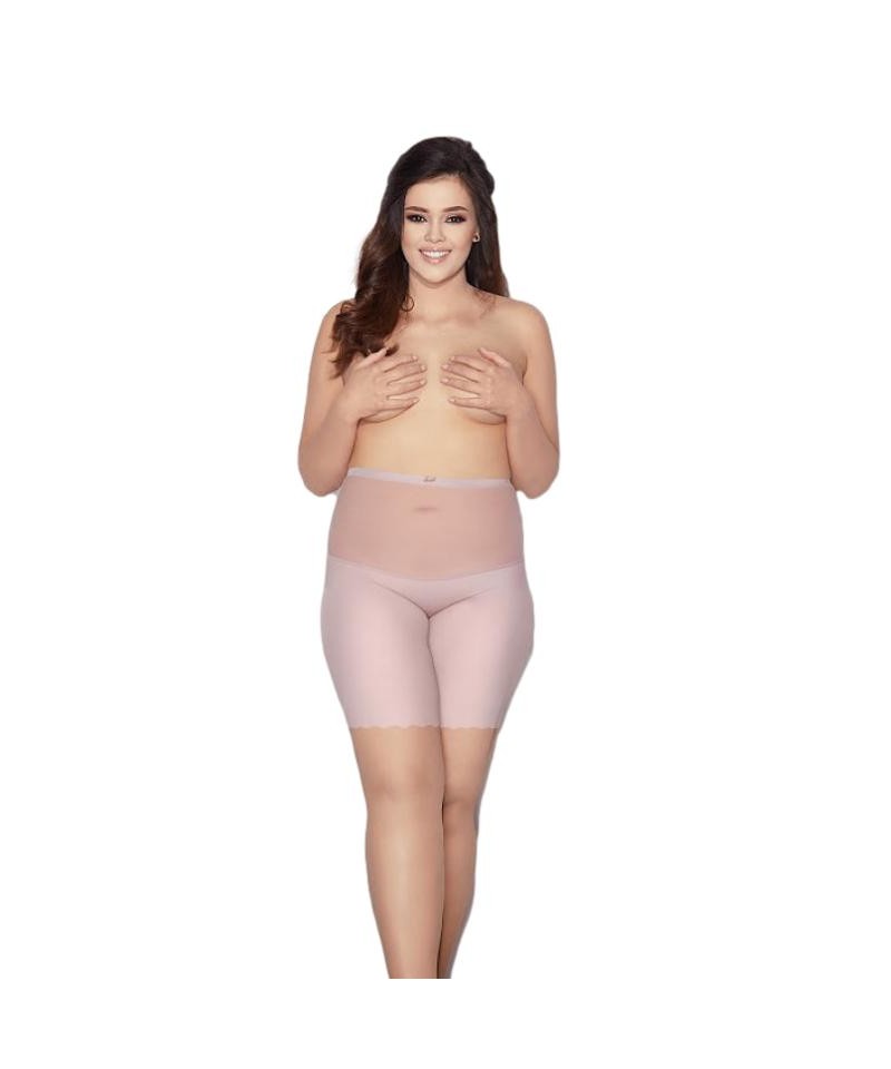 Mitex Glam Form Low plus zeštíhlující dámské kalhoty, 4XL, powder pink/odc.różowego