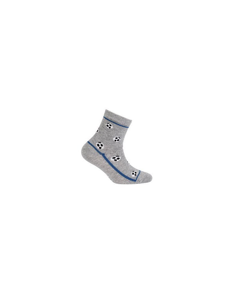 Wola W24.P01 2-6 lat chlapecké ponožky, s vzorem, 21-24, navy b94