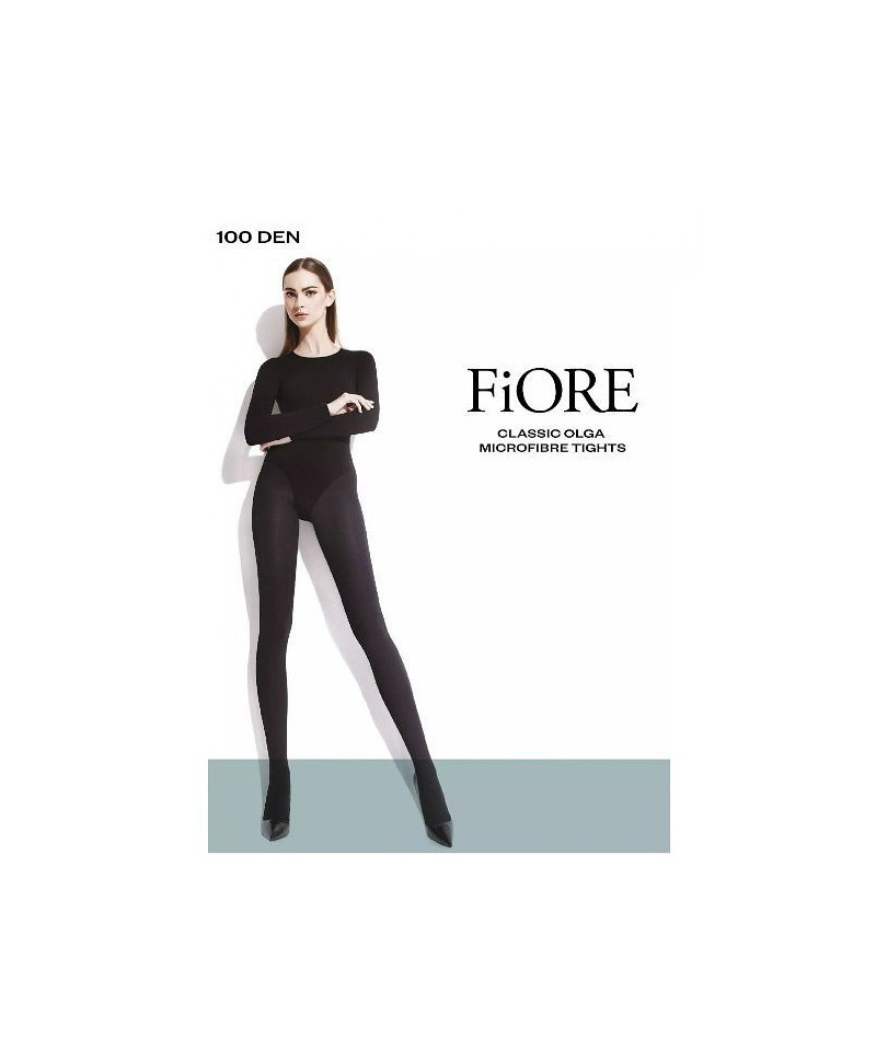Fiore Olga 100 den 5XL punčochové kalhoty, 5-XL, black/černá