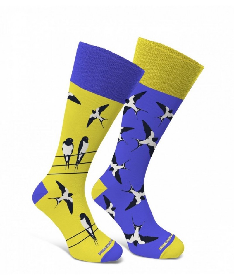 Sesto Senso Finest Cotton Duo Vlaštovky Ponožky, 39-42, žlutá/vzor