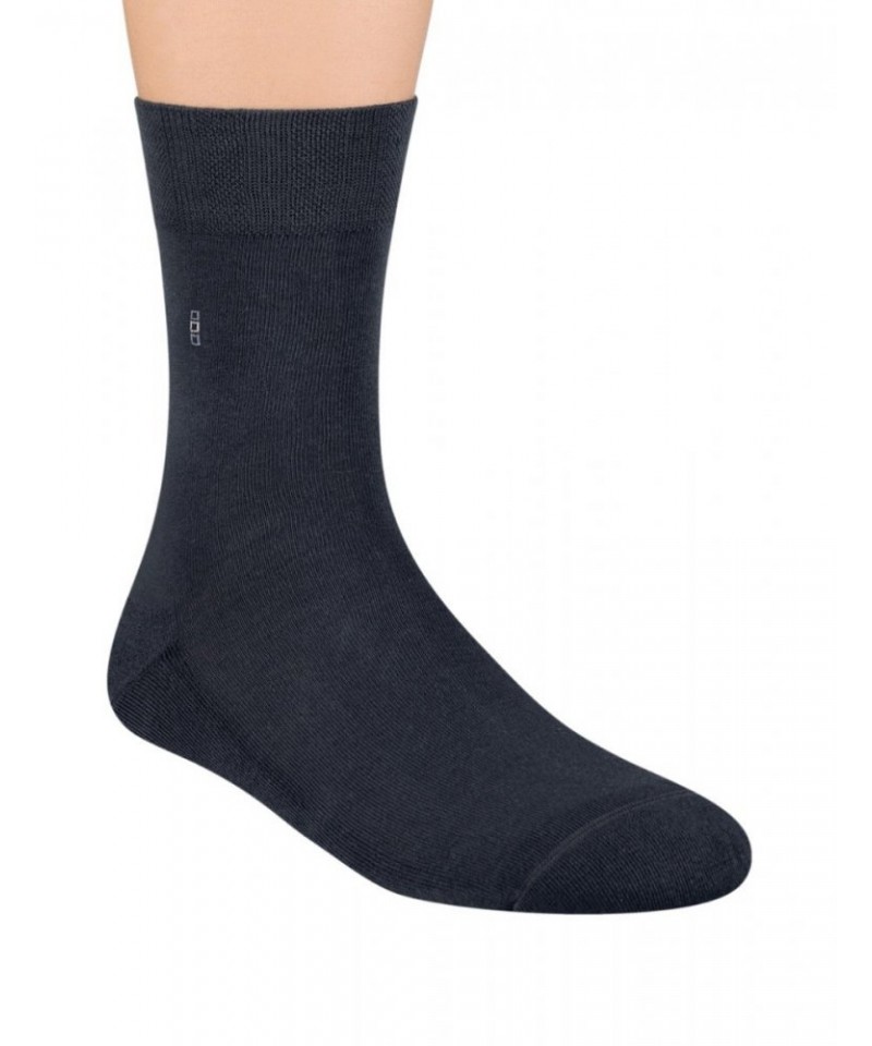 Steven 003 Pánské oblekové ponožky, 45/47, černá
