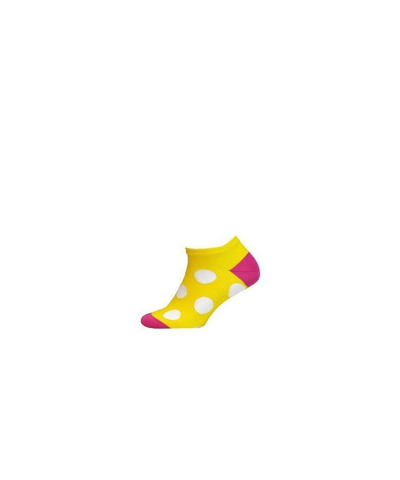 Wola dívčí vzorované W21.01P 2-6 let Ponožky, 21-23, yellow