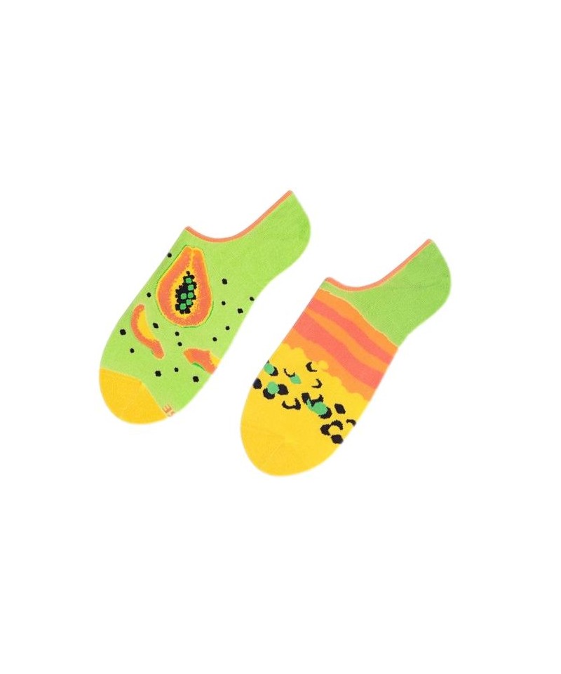 More 005 Asymetrické kotníkové ponožky, 39-42, zelená světlý
