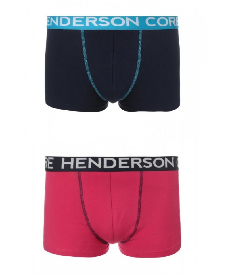 Henderson Java 36611 2ks Pánské boxerky, XXL, růžově-modrá