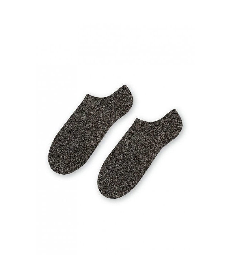 Steven art.100 Bamboo Lurex Kotníkové ponožky, 38-40, černá