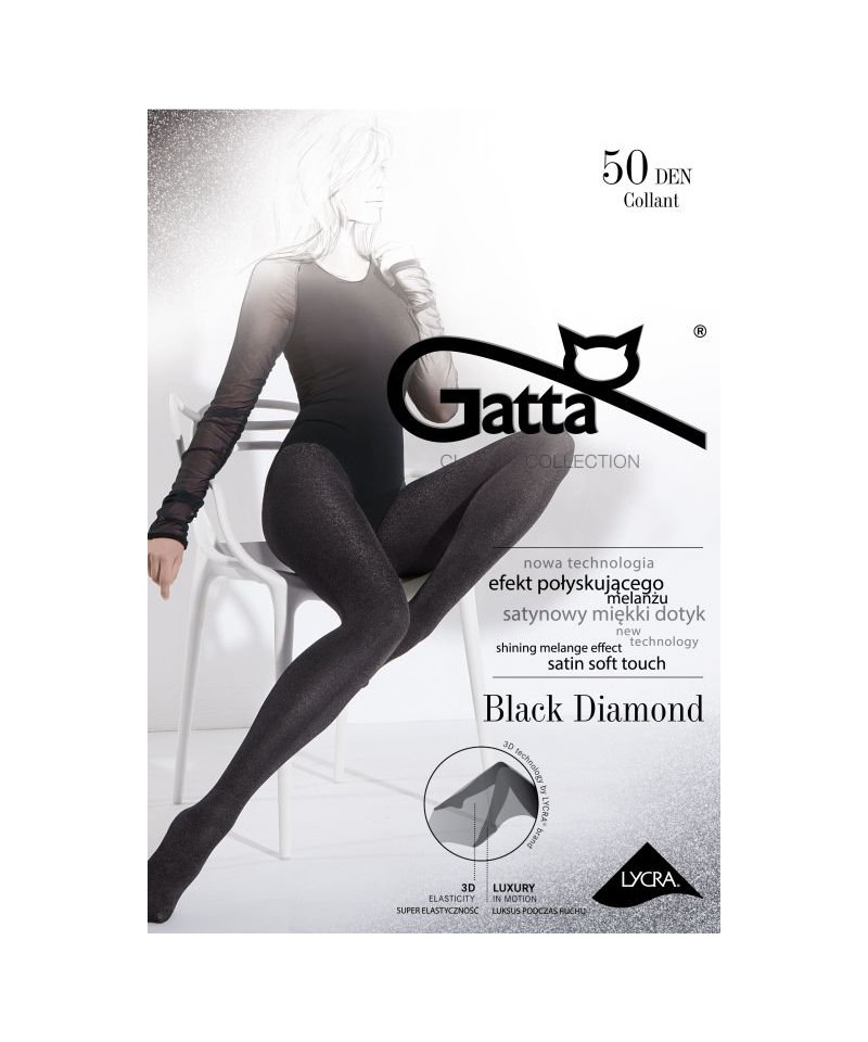 Gatta Black Diamond 50 den Punčochové kalhotky, 2, Nero