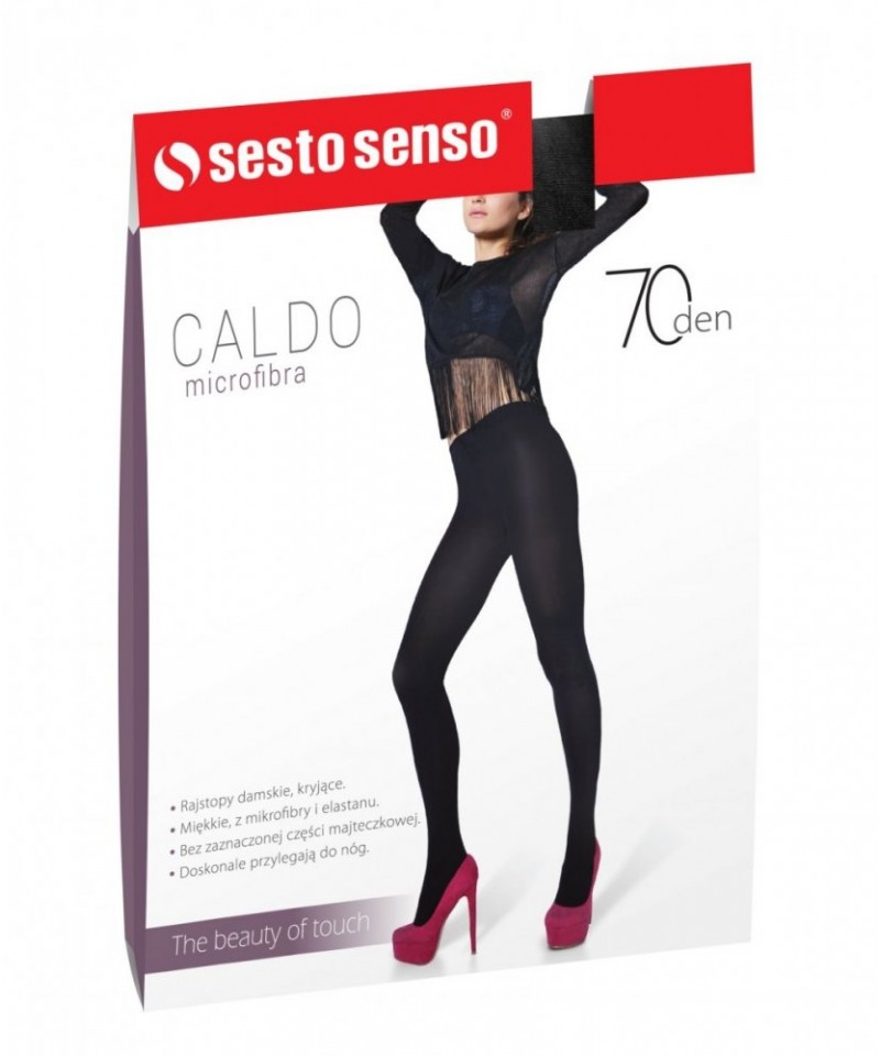 Sesto Senso Caldo 70 DEN černé Punčochové kalhoty, 3, černá