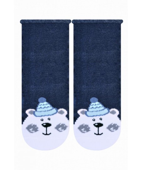 Steven 138 Miś tmavě modré Dětské ponožky