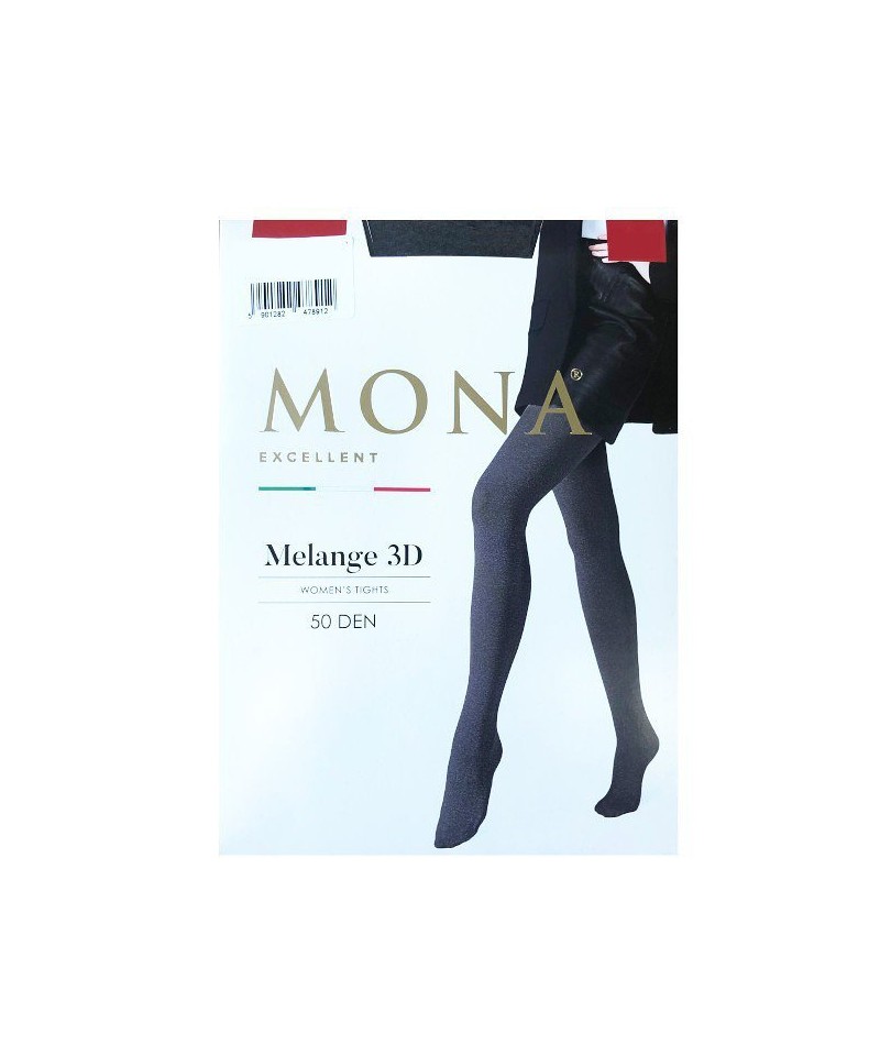 Mona Melange 3D 50 den Punčochové kalhoty 5XL, 5-XL,