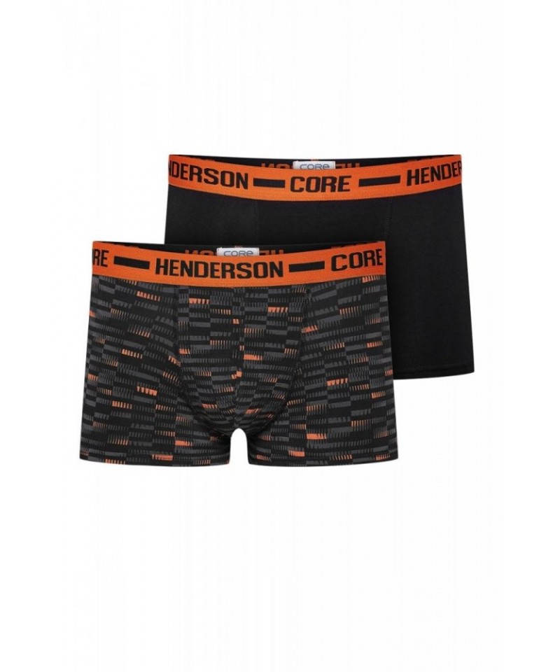 Henderson Ozzy 38288-MLC 2ks Pánské boxerky, XXL, grafitově-oranžová