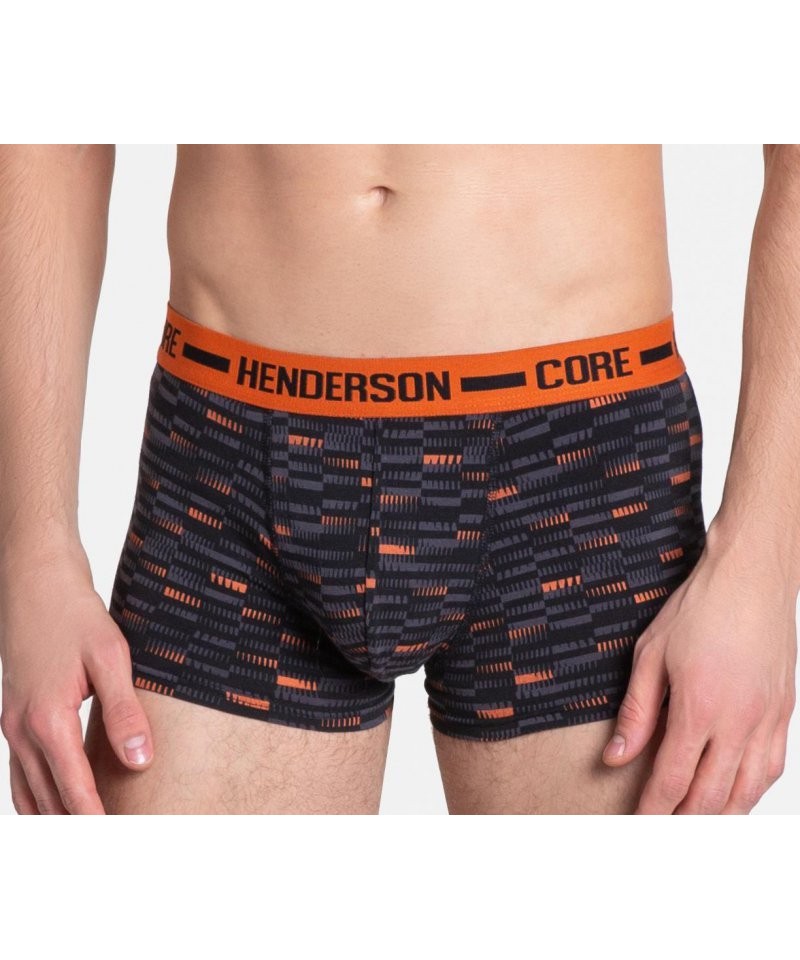 Henderson Ozzy 38288-MLC 2ks Pánské boxerky, XL, grafitově-oranžová