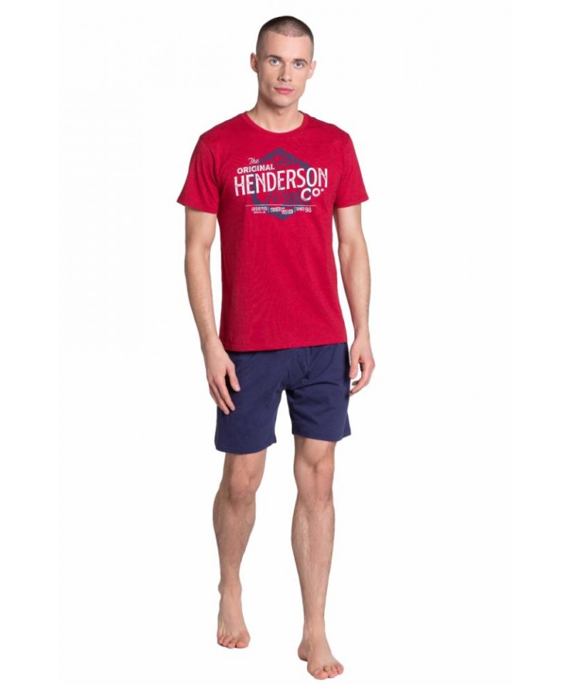Henderson Lars 38869-33X Pánské pyžamo, XL, Červeně-Modrá