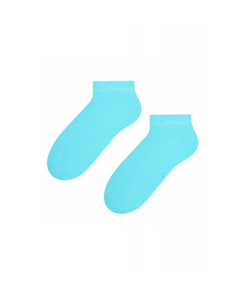Steven 052 světle tyrkysové Dámské kotníkové ponožky, 35/37, tyrkysová
