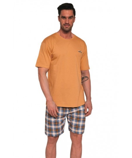 Cornette Mark 326/111 oranžové Pánské pyžamo