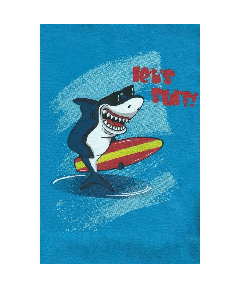 Cornette Shark 789/90 tyrkysové Chlapecké pyžamo, 98/104, tyrkysová