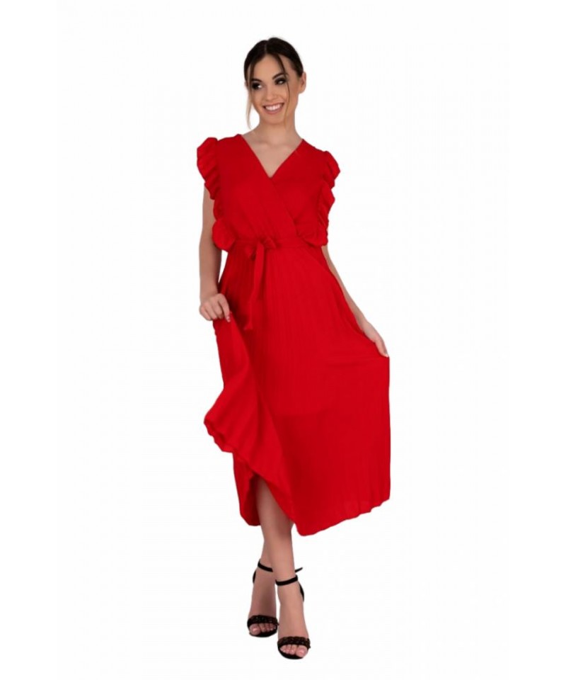 Merribel Merlotina Red Šaty, XL, red