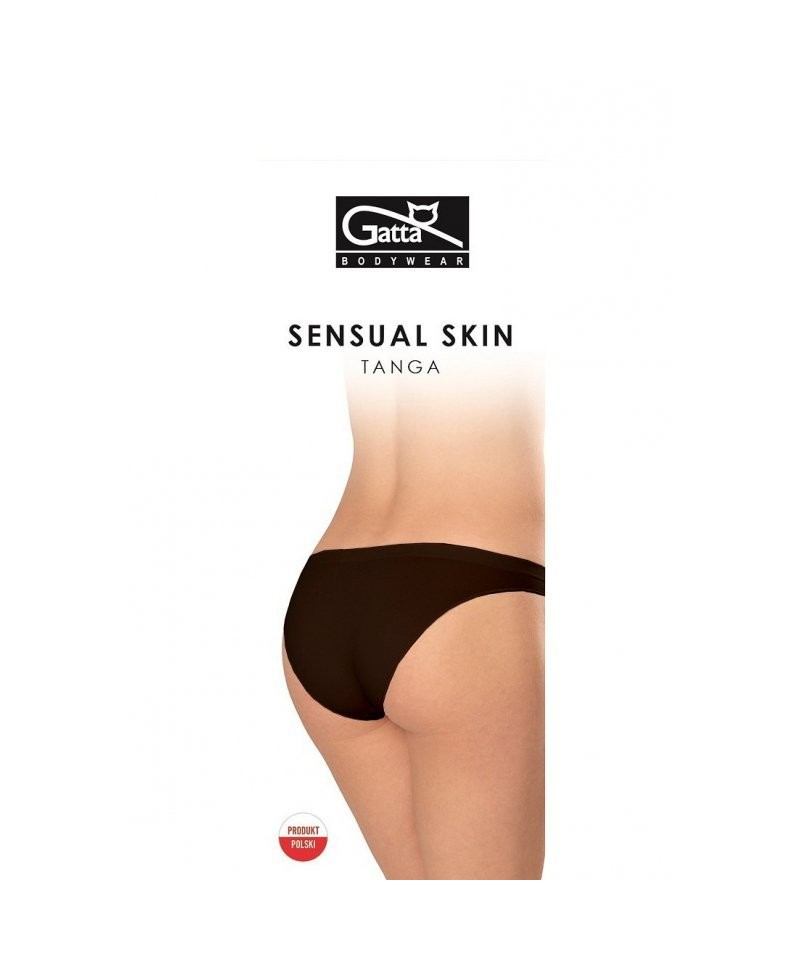 Gatta 41645 Tanga Sensual Skin Kalhotky, XL, černá