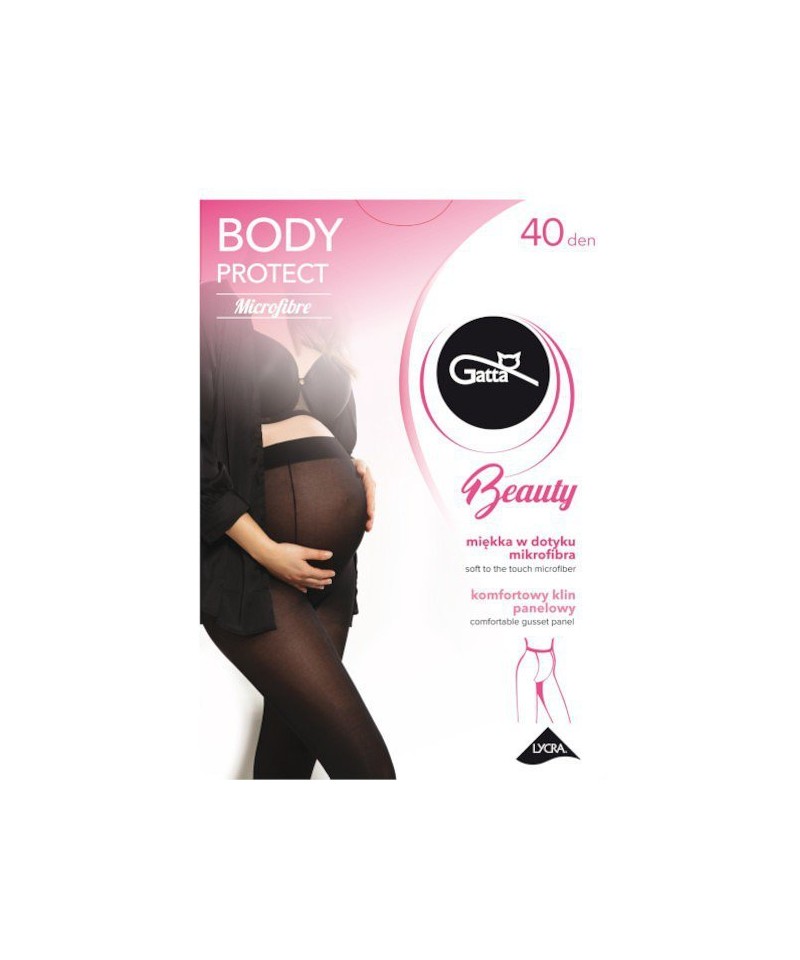Gatta Body Protect Beauty 40 den Punčochové kalhoty, 4-L, Nero