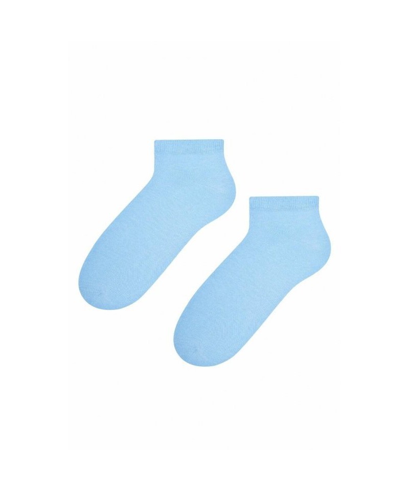 Steven 052 světle modré Dámské kotníkové ponožky, 35/37, modrá
