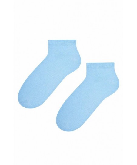 Steven 052 světle modré Dámské kotníkové ponožky