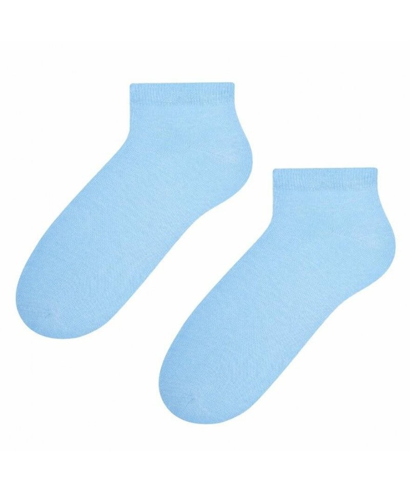 Steven 052 světle modré Dámské kotníkové ponožky, 38/40, modrá