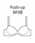 Nipplex Amanda BP38 béžová Podprsenka push-up