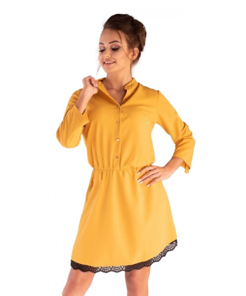 Merribel Jentyna Yellow Šaty, XL, yellow