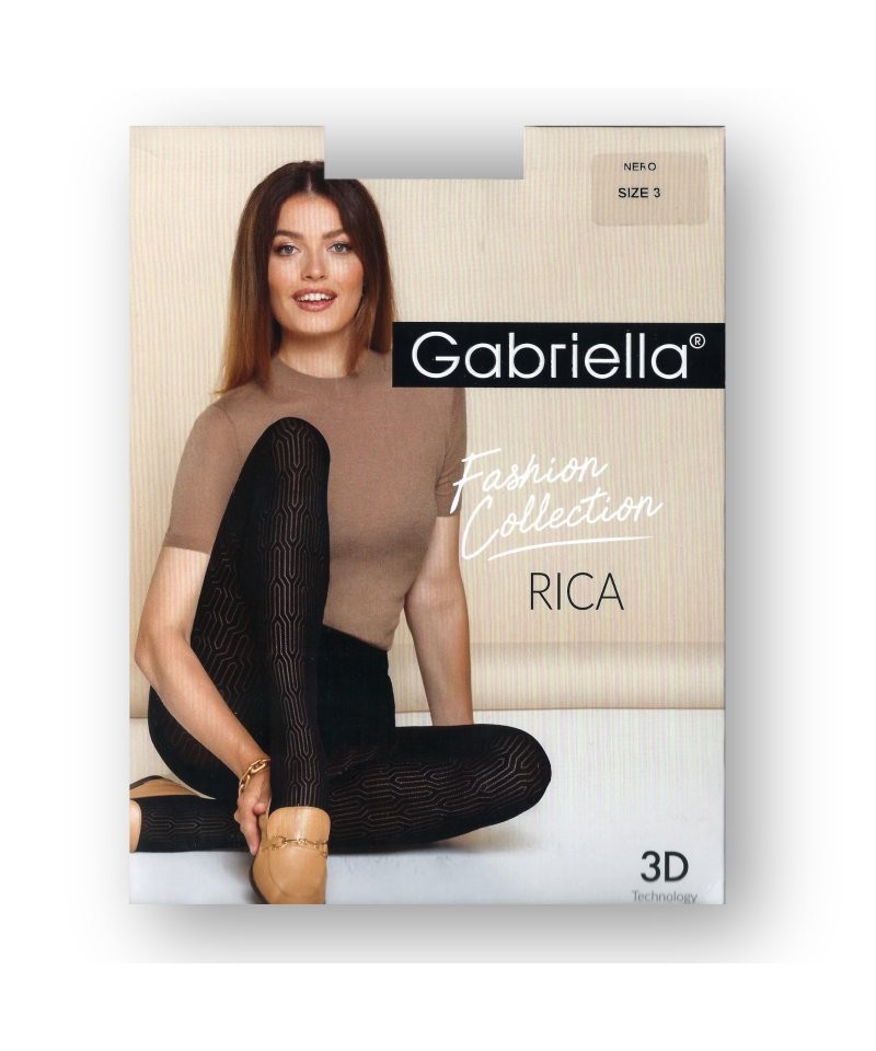 Gabriella 484 Rica nero Punčochové kalhoty, 2, černá