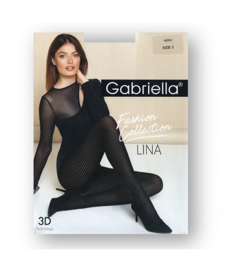 Gabriella 485 Lina nero plus Punčochové kalhoty