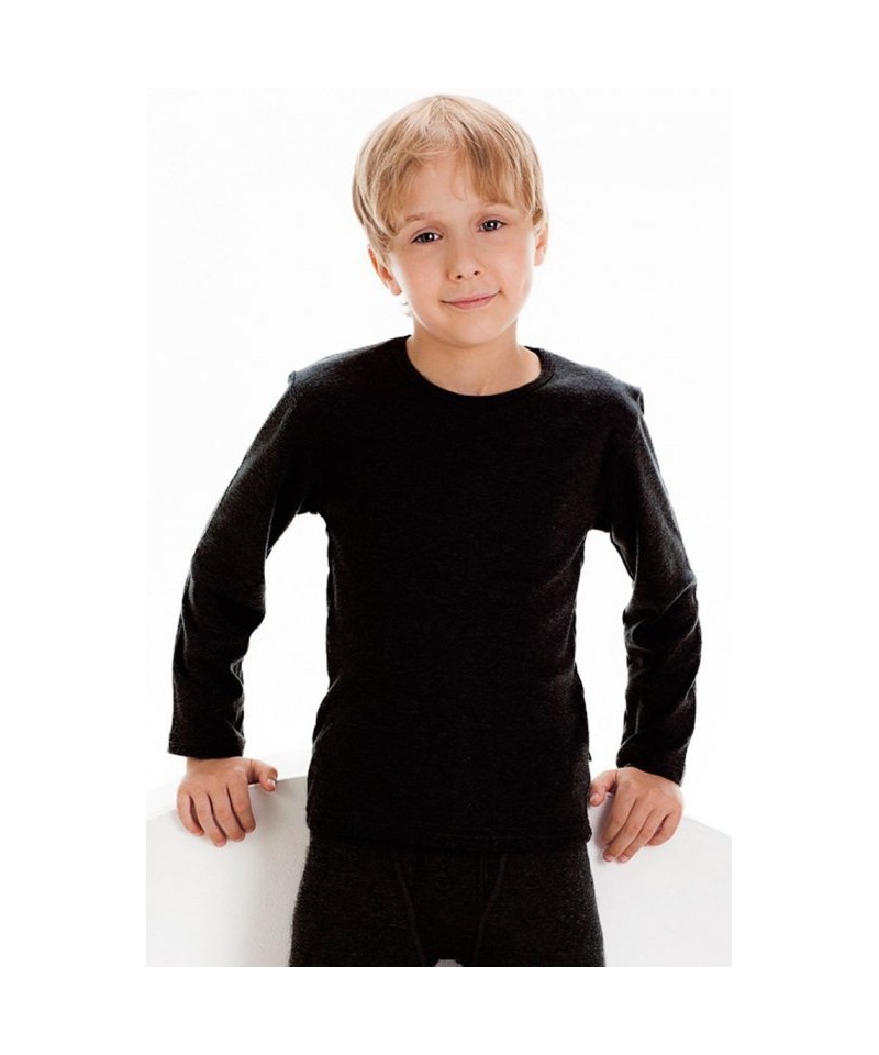 Cornette Young Boy Thermo Plus 134-164 Chlapecká košilka, 146-152, černá
