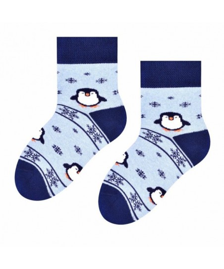 Steven 154 021 tučňáci modré Dětské ponožky